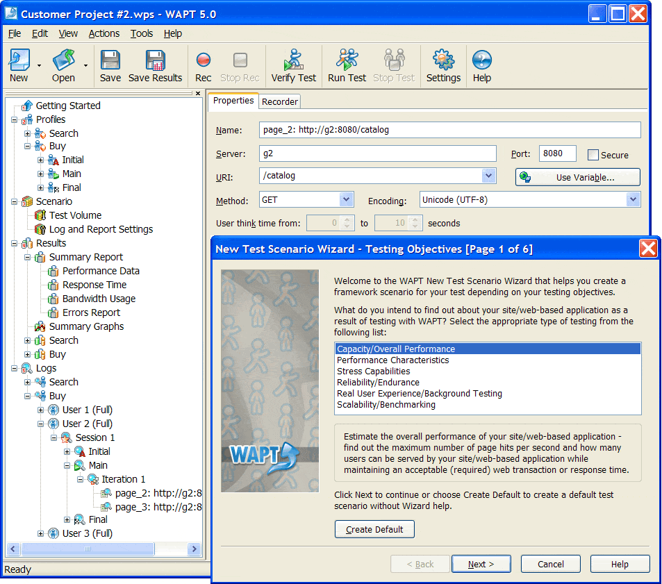 Click to view WAPT 7.0 screenshot